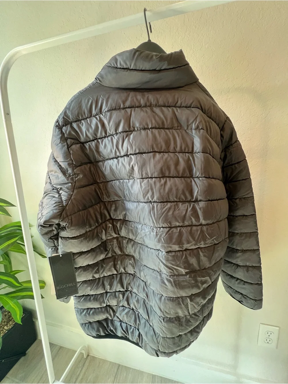 NWT Big Chill Puffer Jacket Graphite Grey Mens Size XL Winter Coat